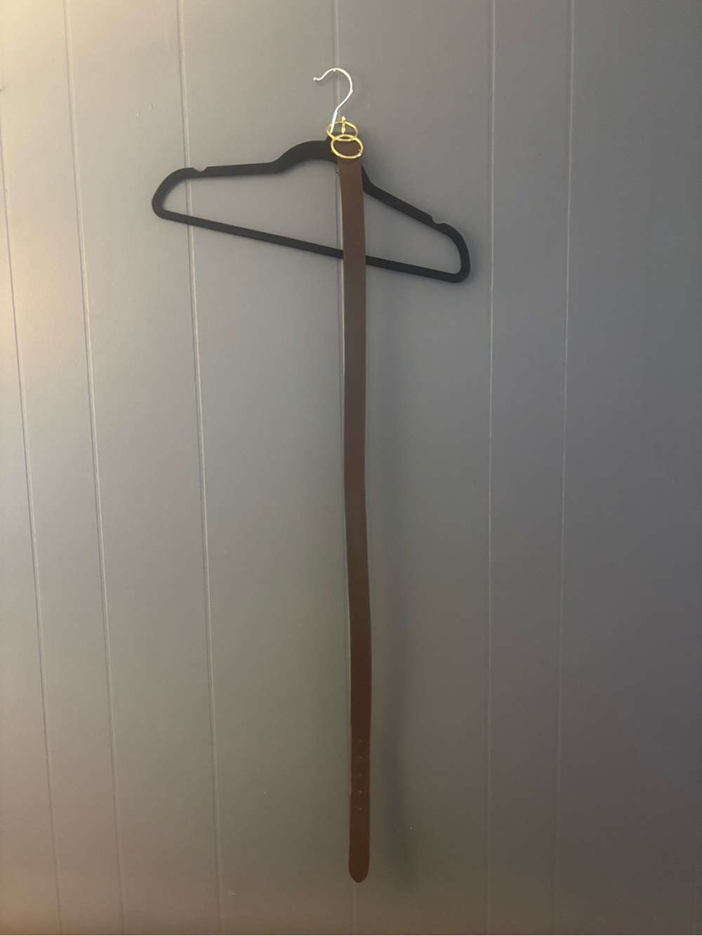 Lucky Brand Brown Leather Belt with Gold Buckle - Women Accessories